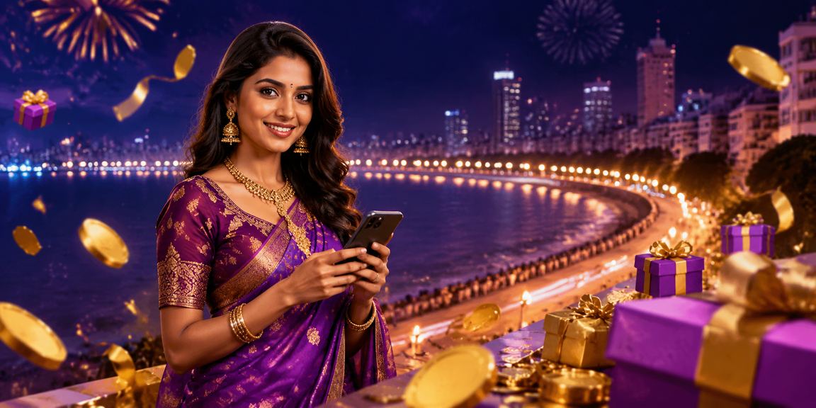 Mumbai resident making payments via mobile at Marine Drive